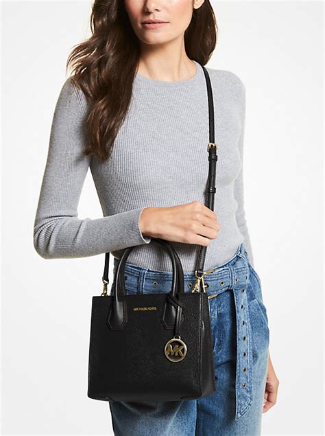 michael kors mercer segeltuch|michael kors leather crossbody bag.